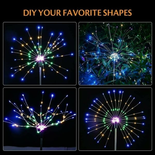 1+1 Graits - Solar Feuerwerk Lichterkette Zorenza