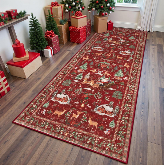 Weihnachts-Teppich Wonderland — Rutschfest & gemütlich für Kinder & Gäste Mivoza Deutschland