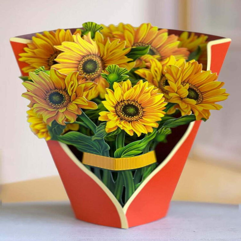3D-Klappkarte Blumen — Für Jubiläen, Feste & spezielle Ereignisse Zorenza