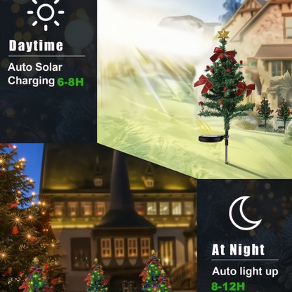 Solar-Weihnachtsbäume – Dekorative Wegbeleuchtung im Garten Zorenza
