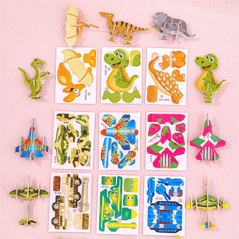 15+10 GRATIS | Bildungs-3D-Puzzle-Set für Kinder – Spaß & Lernen kombiniert Zorenza