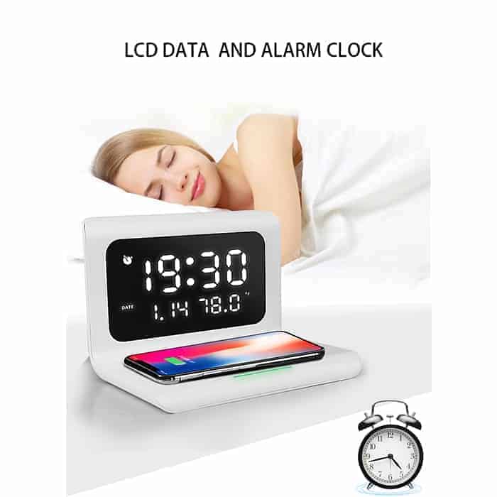 DigitalStation™ 4-in-1 Ladegerät mit Wecker, Kalender & Thermometer Zorenza