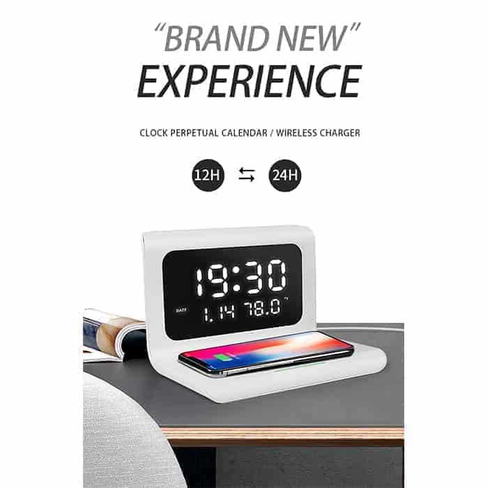 DigitalStation™ 4-in-1 Ladegerät mit Wecker, Kalender & Thermometer Zorenza