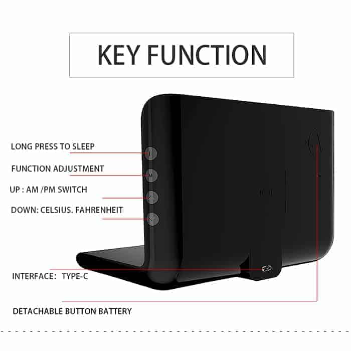 DigitalStation™ 4-in-1 Ladegerät mit Wecker, Kalender & Thermometer Zorenza