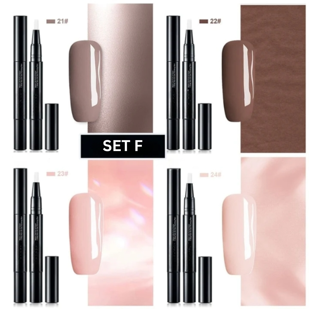 Gel-Nagellack Set | 28 strahlende Farben & Präzisionspinsel Zorenza