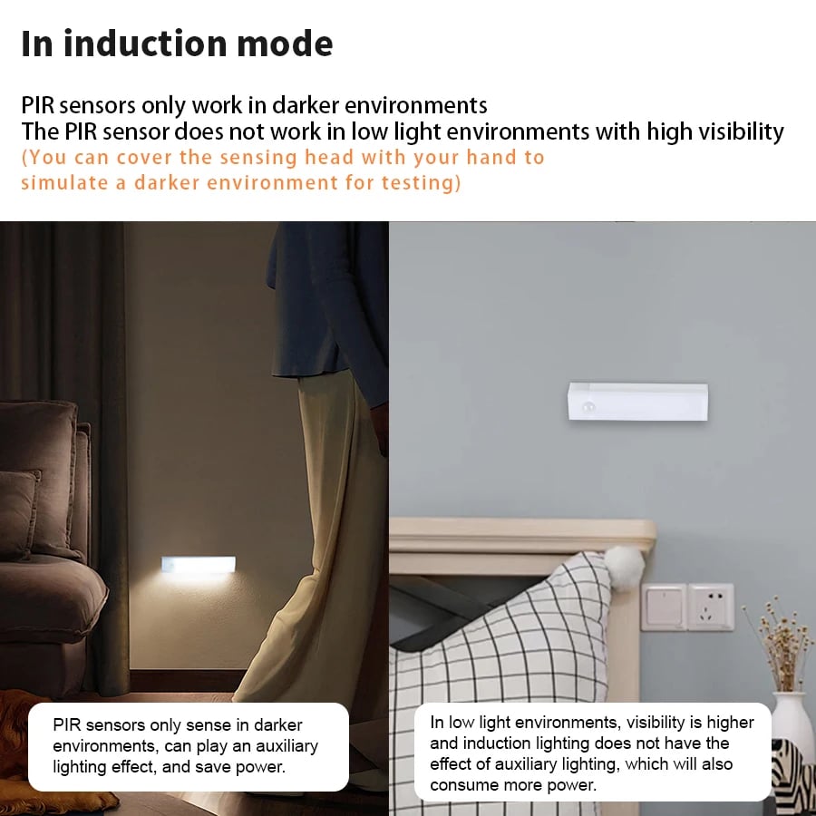 Punch-free Smart Sensor Magnetic Rechargeable LED Lights Zorenza