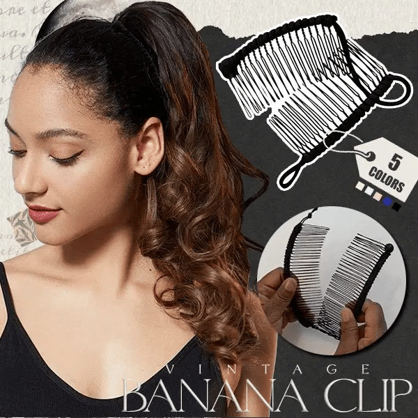 Vintage Stretchy Banana Hair Clip Zorenza