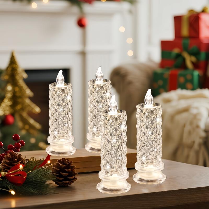 LED-Kerzenlichter 4er-Set | Stimmungsvolles, flammenfreies Licht Zorenza