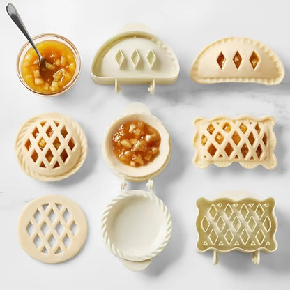 Set saisonaler Hand Pie Formen – Klappbare Kunststoffformen für einfaches Backen Zorenza
