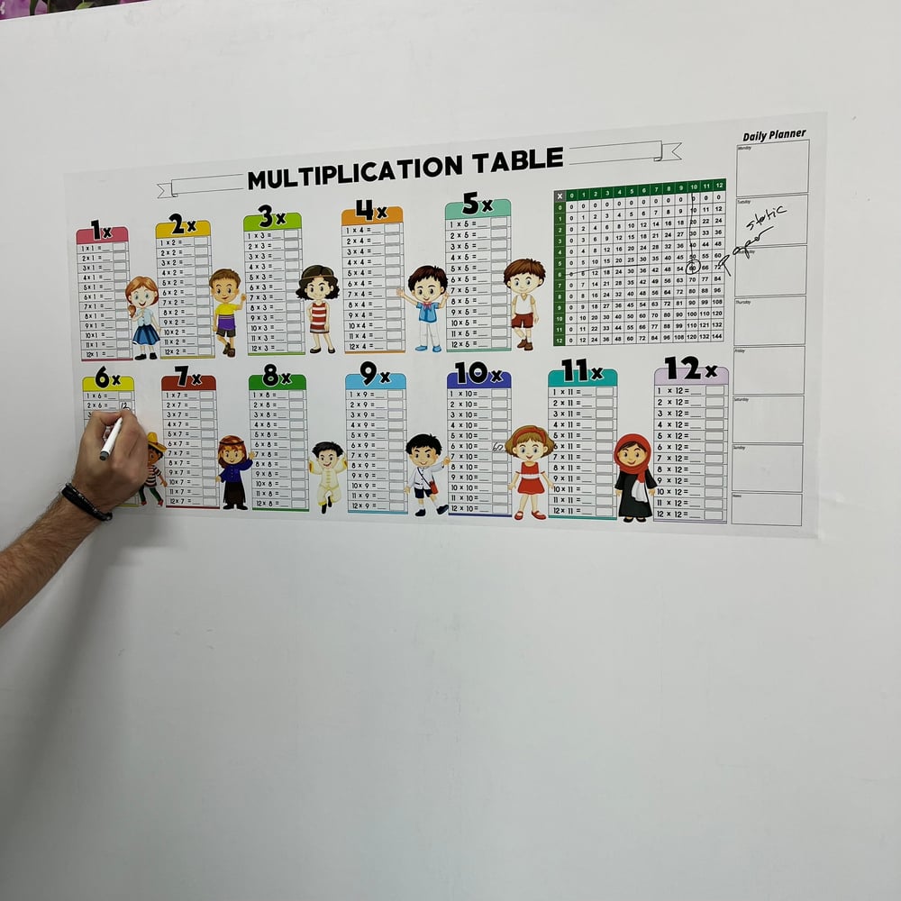 Educational Dry Erase Color Multiplication For Kids Zorenza