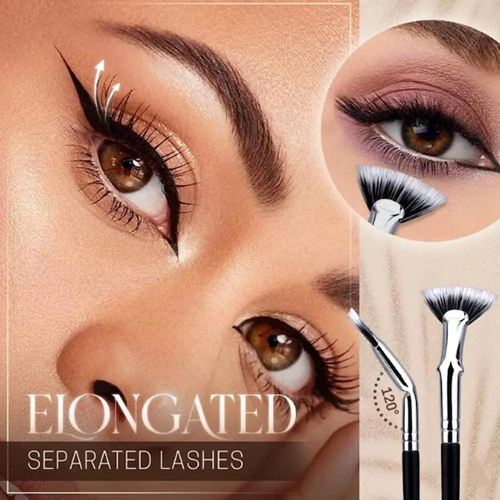 1 Gratis 1 Klappbare Wimpernbürste mit Winkelkopf – Perfekt für hektische Morgen Zorenza