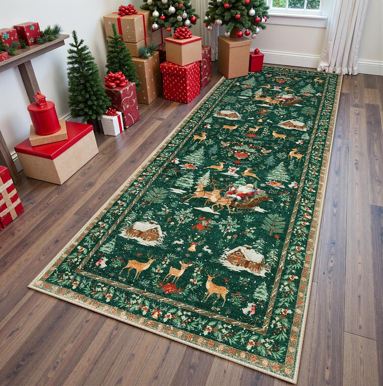 Weihnachts-Teppich Wonderland — Rutschfest & gemütlich für Kinder & Gäste Mivoza Deutschland