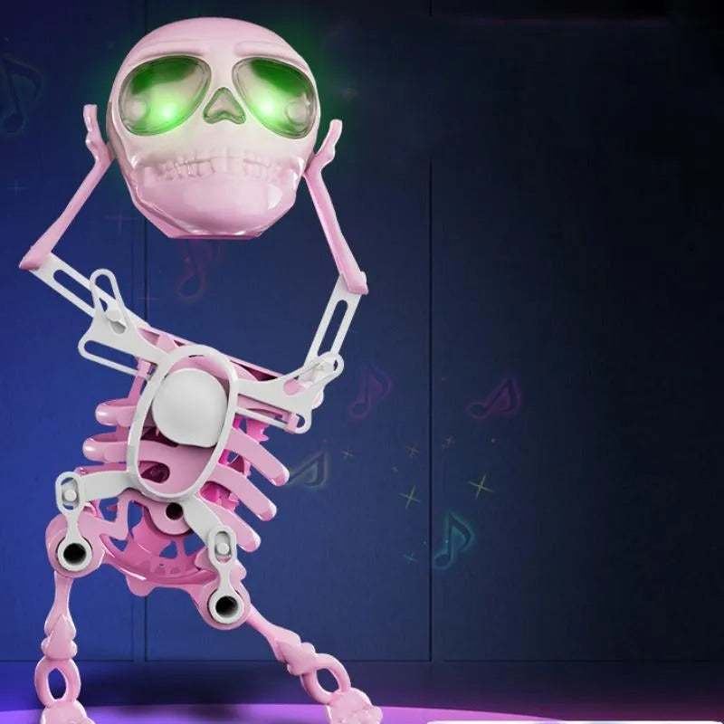 Tanzende Skelett-Figur – Leuchtende Tanzdekoration mit Verspieltem Glühen Zorenza