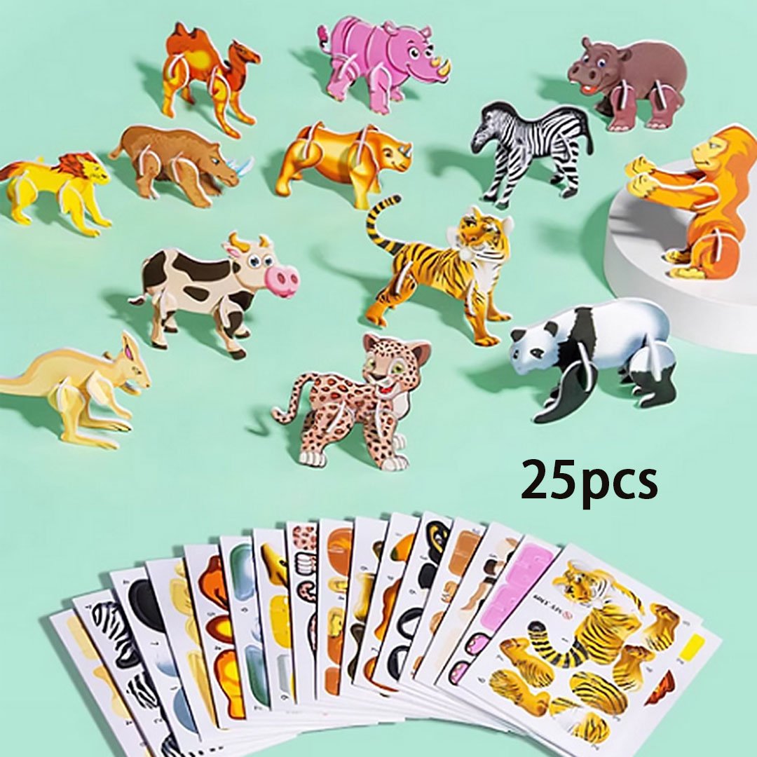 15+10 GRATIS | Bildungs-3D-Puzzle-Set für Kinder – Spaß & Lernen kombiniert Zorenza