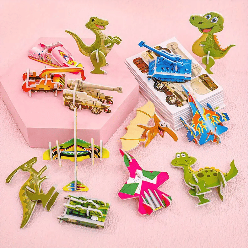 15+10 GRATIS | Bildungs-3D-Puzzle-Set für Kinder – Spaß & Lernen kombiniert Zorenza