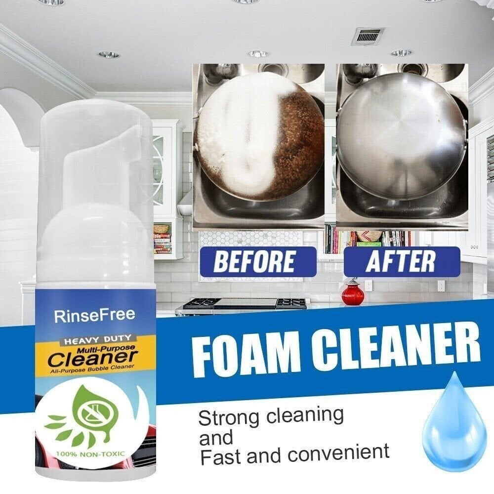 💥Home Cleaning Foam Cleaner Spray Multi-purpose Anti-aging Cleaner Tools for Car Interiors or Home Appliance Zorenza
