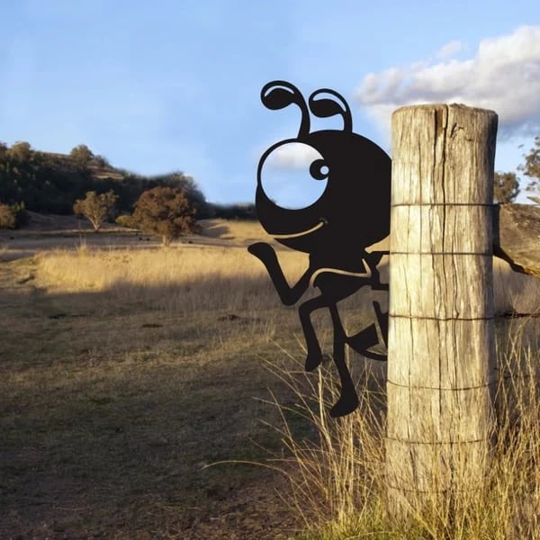 🔥LAST DAY 70% OFF🎁Peeping Metal Farm Decor Garden Decor Animal Art Zorenza