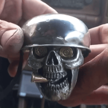 Schädelsoldaten Schalthebelknauf aus Chromlegierung Zorenza
