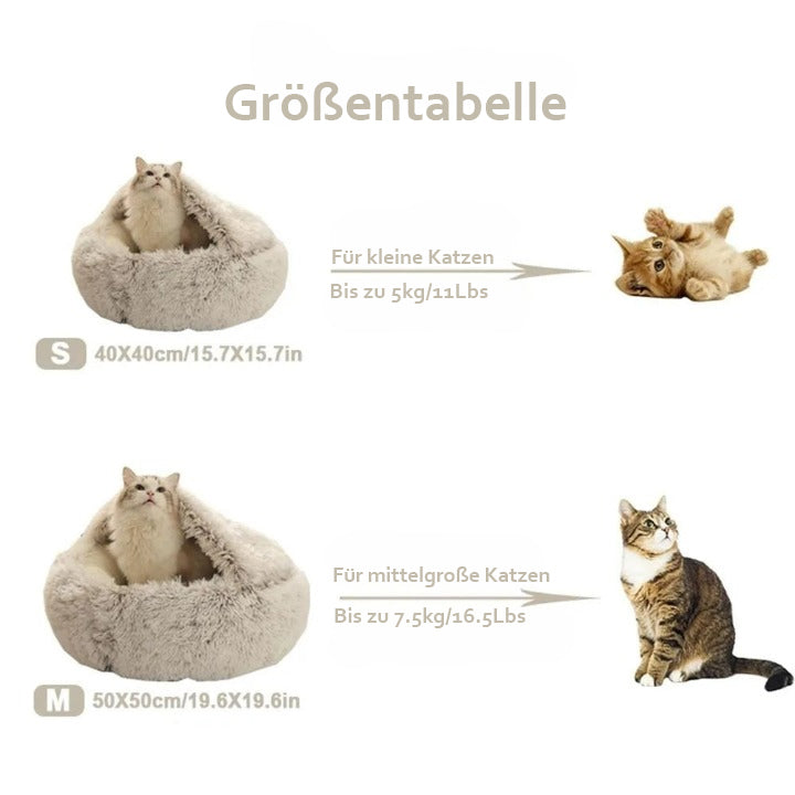 Kuscheliger Katzenkuschel-Schlafsack für entspannte Ruhezeiten Zorenza