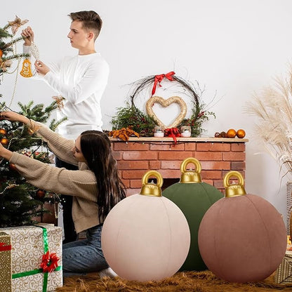Giant inflatable velvet christmas balls Mivoza Deutschland