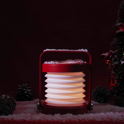 Faltbare Laternen-Tischlampe | Eleganter Buchenholzgriff & LED-Licht Zorenza