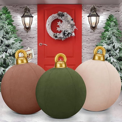 Giant inflatable velvet christmas balls Mivoza Deutschland