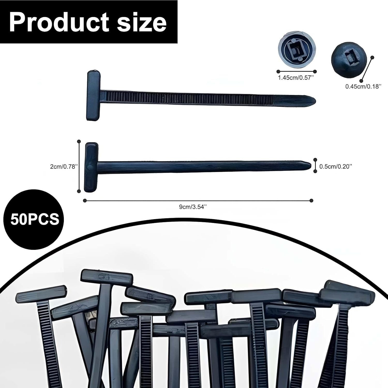 Universelle Nylon-Kabelbinder-Schnalle – Werkzeugfreie, vibrationssichere Befestigun Mivoza Deutschland