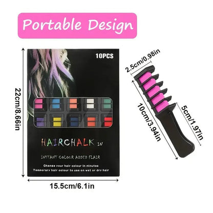Haar-Farbkämme 10er Set | Leuchtende Farben, sanft & vielseitig Mivoza Deutschland