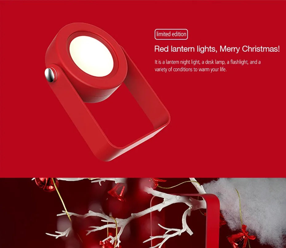 Faltbare Laternen-Tischlampe | Eleganter Buchenholzgriff & LED-Licht Zorenza