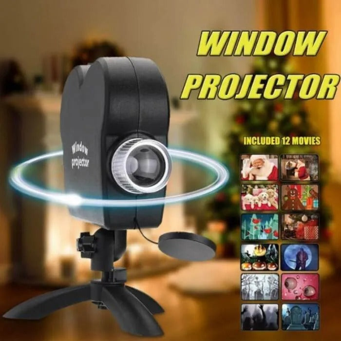 Grusel-Projektor-Set — Schaurige Szenen für Fenster & Partys Zorenza