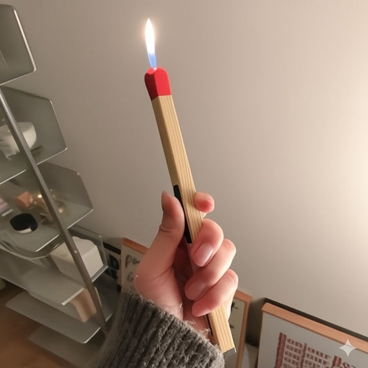Nachfüllbares windfestes Feuerzeug im Streichholzdesign Zorenza