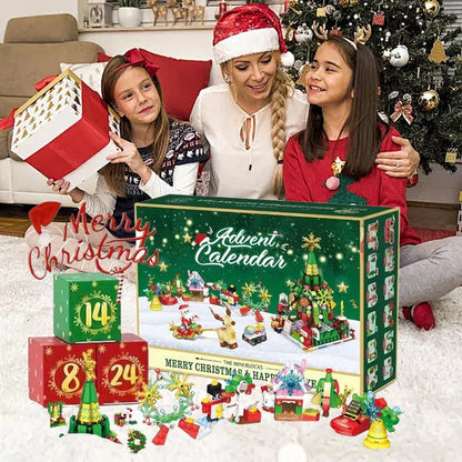 Bausteinset Adventskalender | 24-teiliges Bauvergnügen für Kinder Zorenza