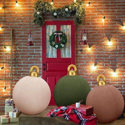 Giant inflatable velvet christmas balls Mivoza Deutschland