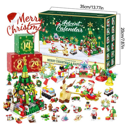 Bausteinset Adventskalender | 24-teiliges Bauvergnügen für Kinder Zorenza
