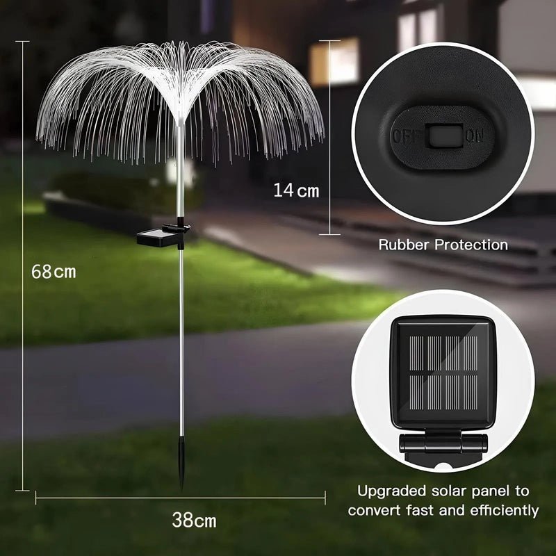 Solar-Gartenlicht Qualle – Hypnotischer Farbwechsel bei Nacht Zorenza