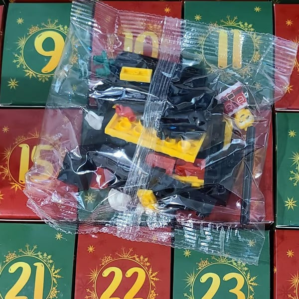 Bausteinset Adventskalender | 24-teiliges Bauvergnügen für Kinder Zorenza