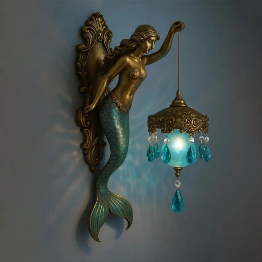 Wandleuchte Meerjungfrau | Barockstil mit warmem Lichtschein Zorenza