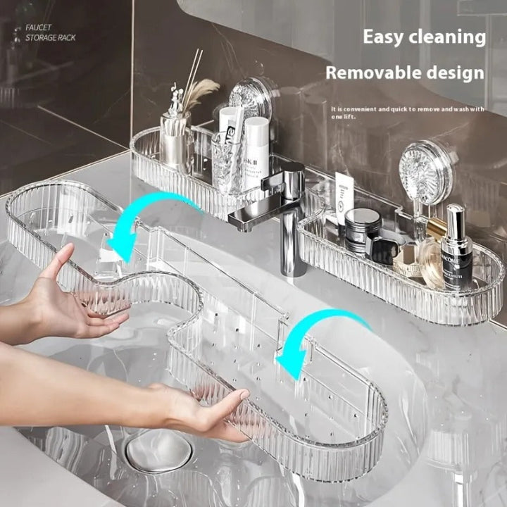 Wasserhahn-Regal mit hoher Tragkraft — Hält schwere Pflegeprodukte zuverlässig Mivoza Deutschland