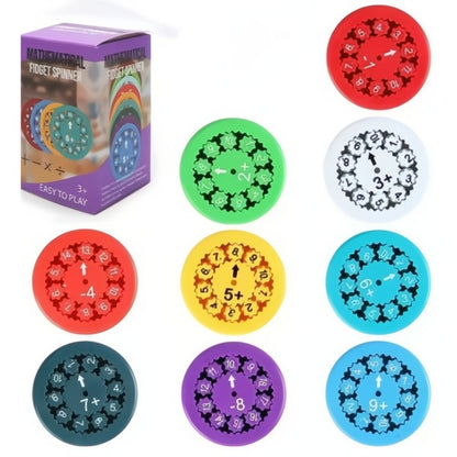 Ruhiges Mathematik-Training für Kinder: 9-teiliges Fidget-Spinner-Set löst Hausaufgaben-Streitigkeiten Zorenza