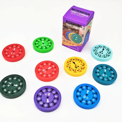 Ruhiges Mathematik-Training für Kinder: 9-teiliges Fidget-Spinner-Set löst Hausaufgaben-Streitigkeiten Zorenza